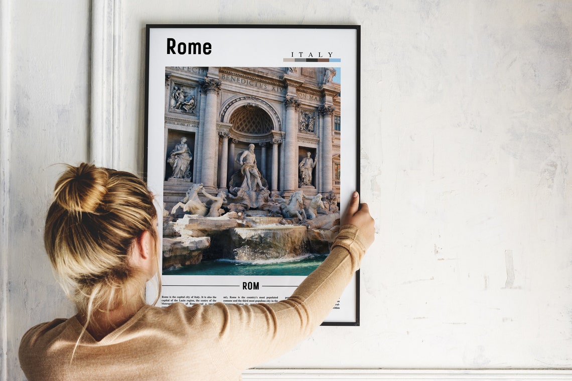 Rome Poster Rome Print Rome Wall Art Italy Photo Italy Poster Italy Print Italy Wall Art Minimal Travel Poster - Image 5