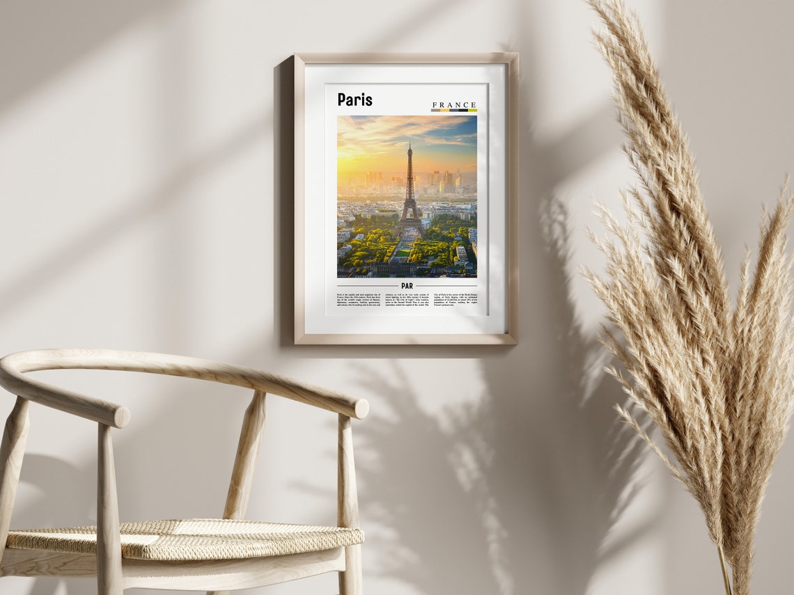 Paris Print Paris Poster Paris Wall Art Oil Painting Poster Colorful City Print City Artwork Travel Artwork Travel Wall Art - Image 2