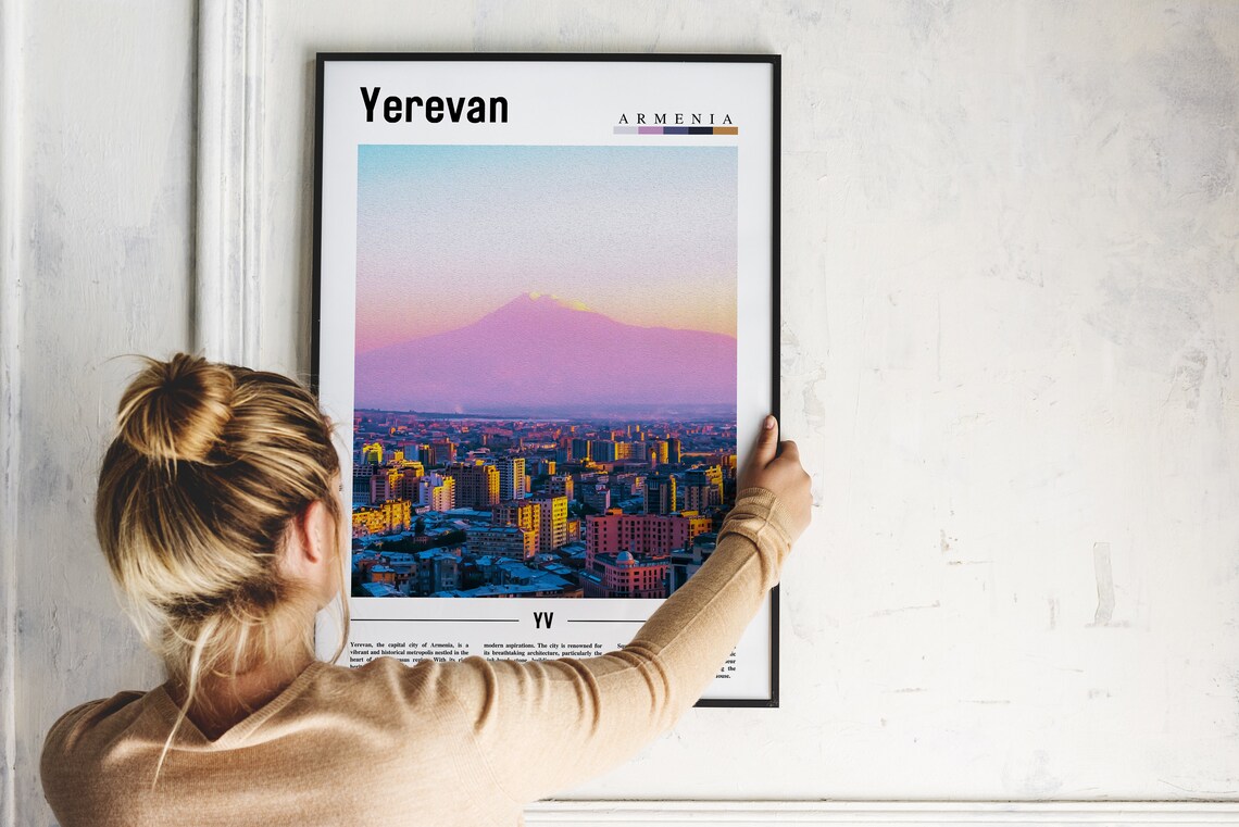 Yerevan Poster Yerevan Print Yerevan Wall Art Europe Photo Europe Poster Europe Print Travel Poster - Image 5