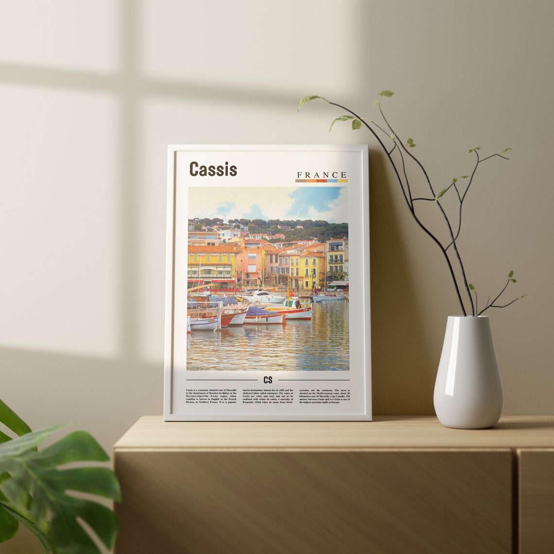 Cassis Print Cassis Poster Cassis Wall Art Oil Painting Poster Colorful City Print City Artwork Travel Artwork Travel Wall Art - Image 2