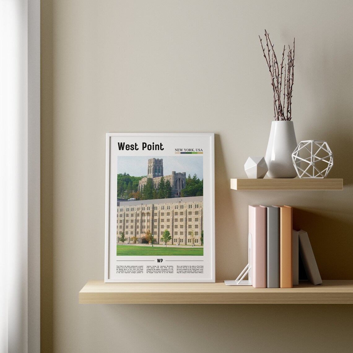 West Point Oil Painting Poster, Travel Artwork - Image 3