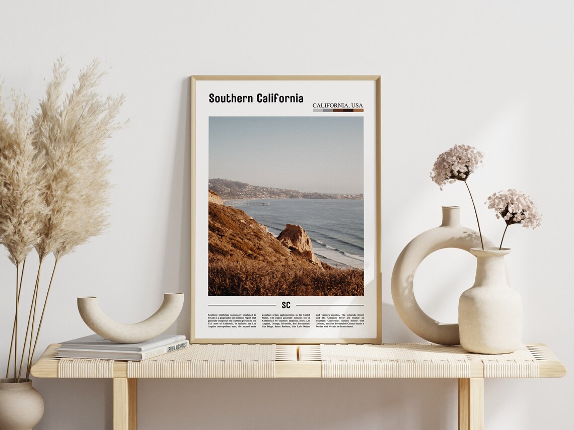 Southern California, Minimal Travel Poster - Image 6