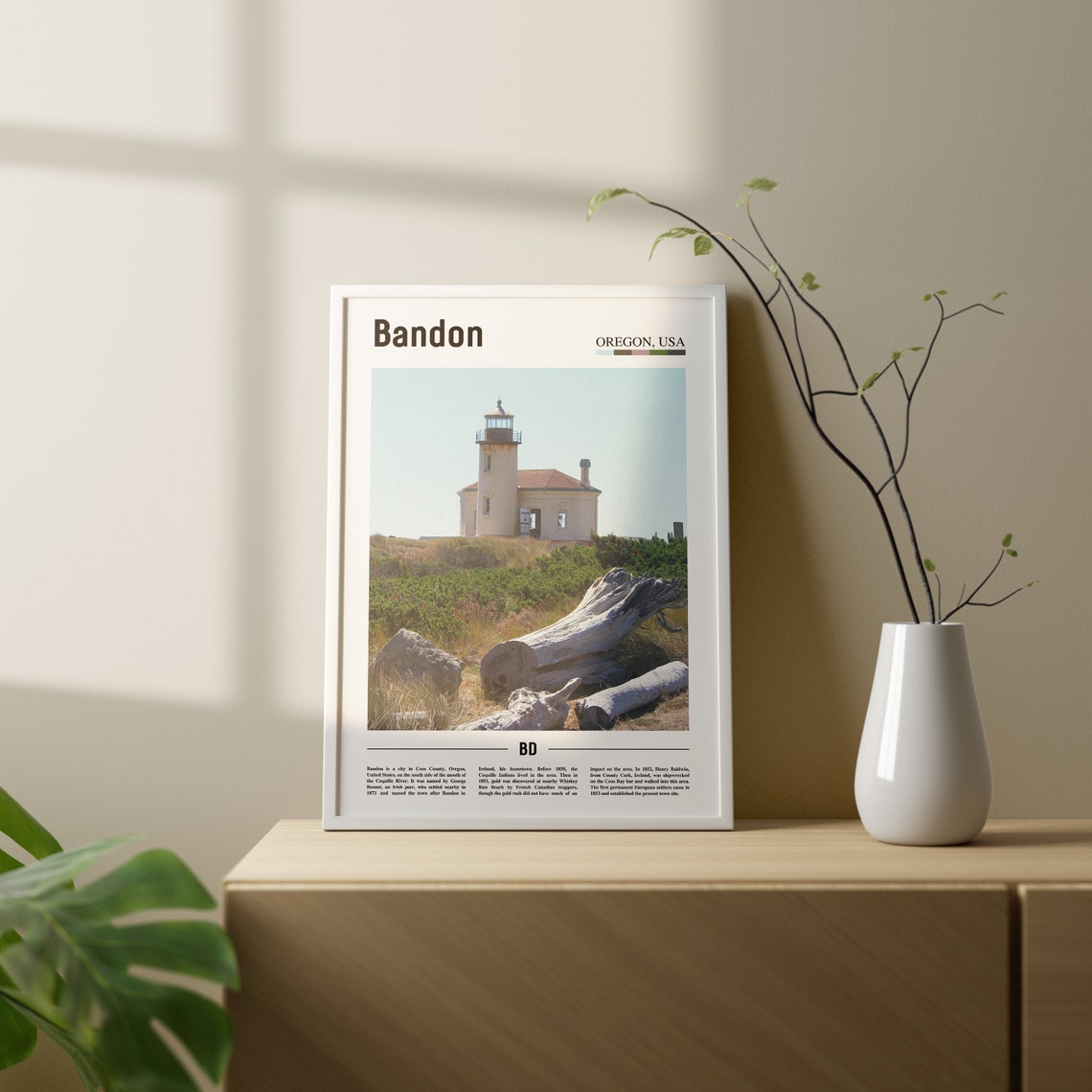 Bandon Print Bandon Poster Bandon Wall Art Oil Painting Poster Colorful City Print City Artwork Travel Artwork Travel Wall Art - Image 2