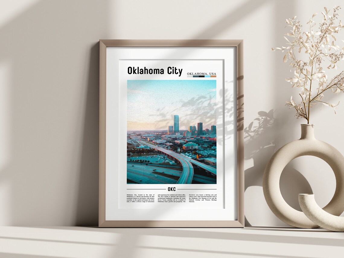 Oklahoma City Travel Poster, United States Photo - Image 3