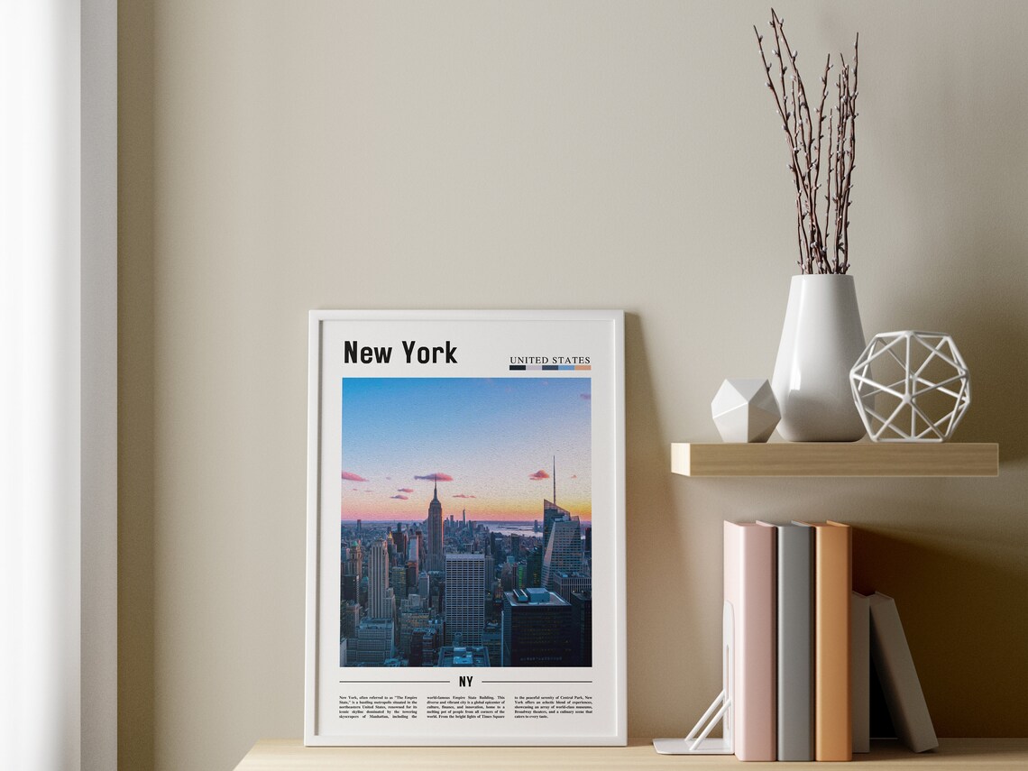 New York Travel Poster, New York Wall Art - Image 3