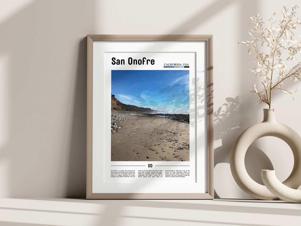 San Onofre Poster San Onofre Print San Onofre Wall Art United States Photo United States Poster United States Print - Image 2