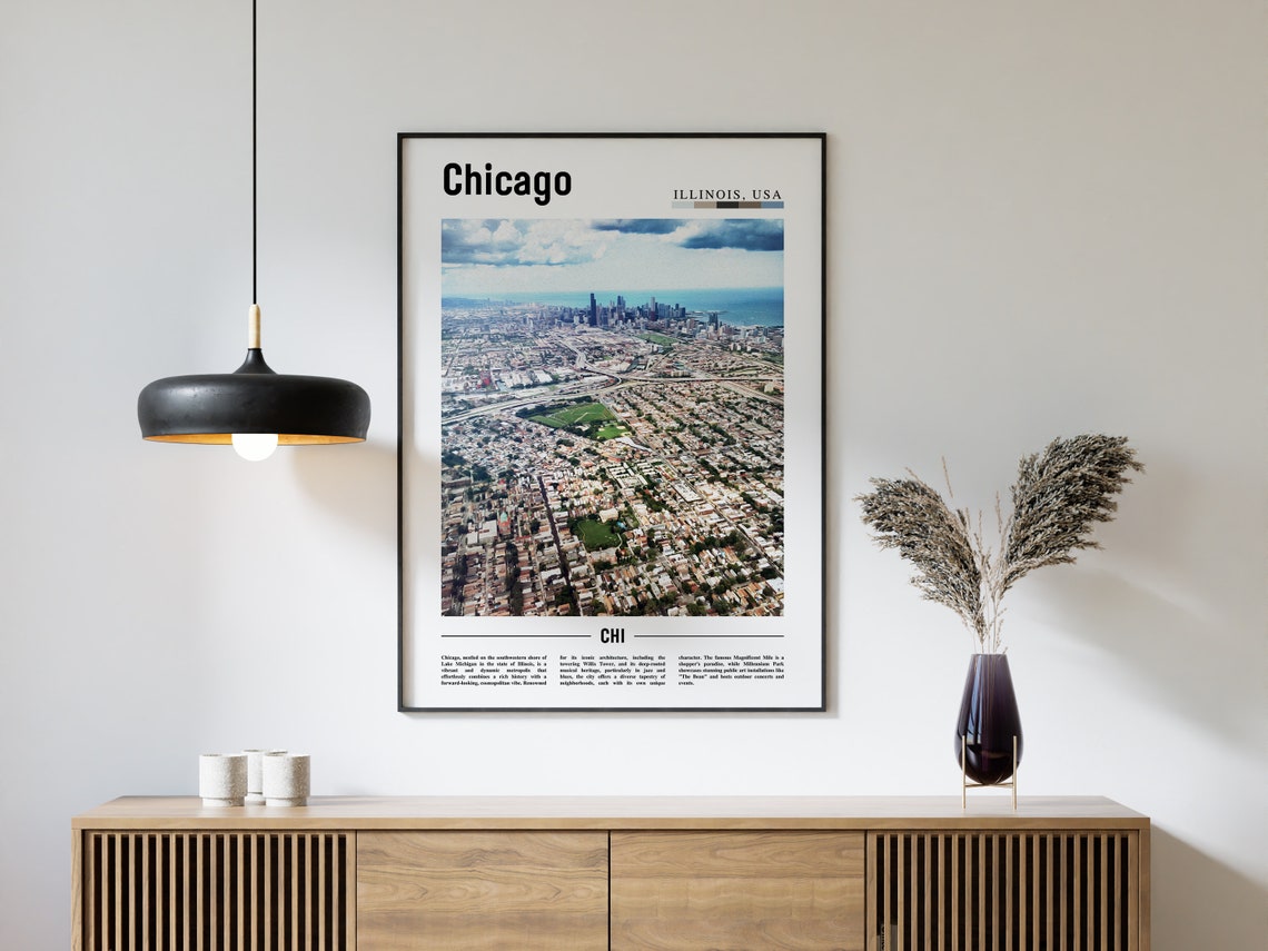 Chicago Print Chicago Poster Chicago Wall Art United States Photo United States Poster United States Print - Image 4