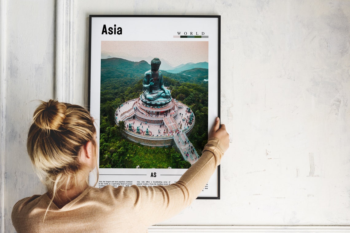 Asia Poster Asia Print Asia Wall Art Asia Print Asia Poster Asia Photo Minimal Travel Poster - Image 5