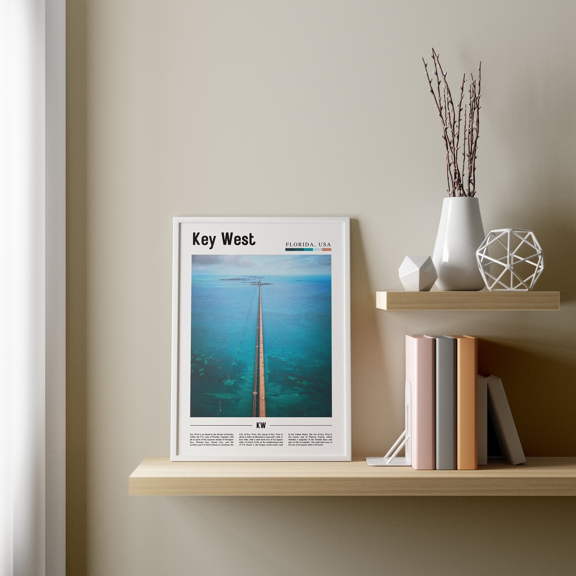 Key West Oil Painting Poster, Travel Artwork - Image 3