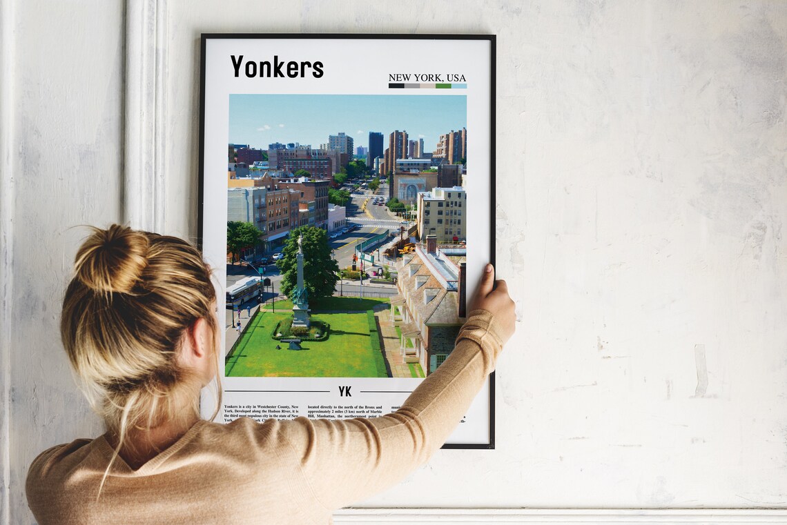 Yonkers Art Print, Colorful City Artwork - Image 4