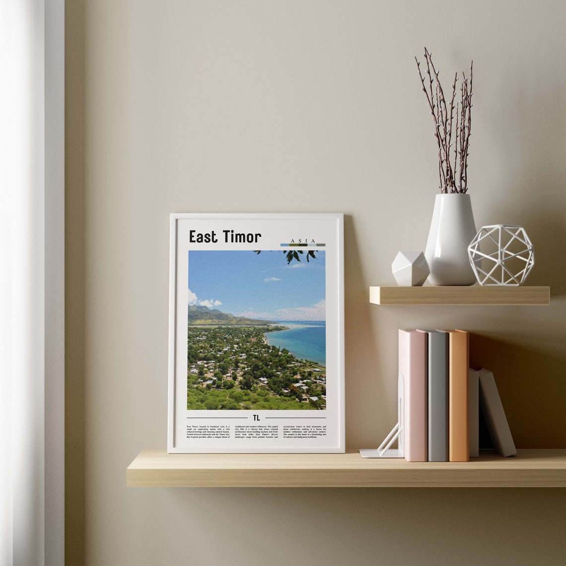 East Timor Poster East Timor Print East Timor Wall Art Asia Print Asia Poster Asia Photo Minimal Travel Poster - Image 3