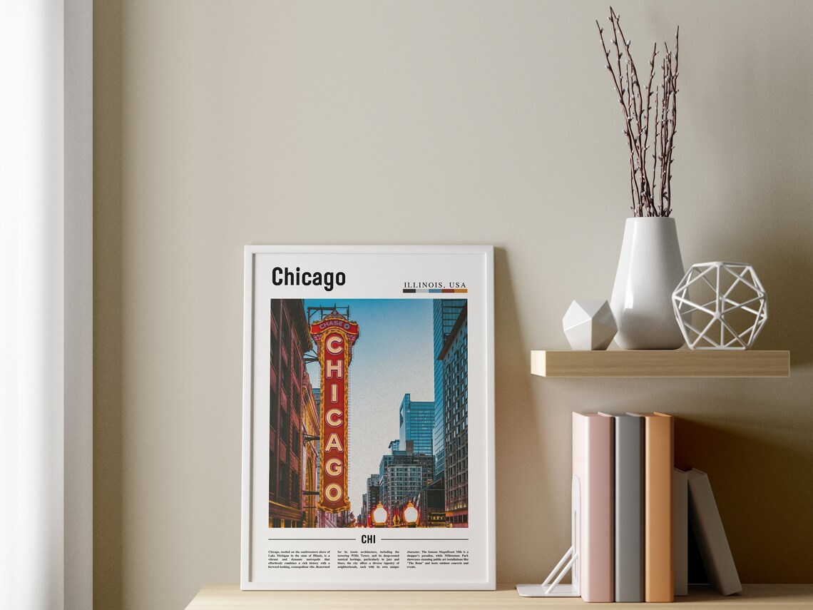 Chicago Travel Poster, United States Photo - Image 3