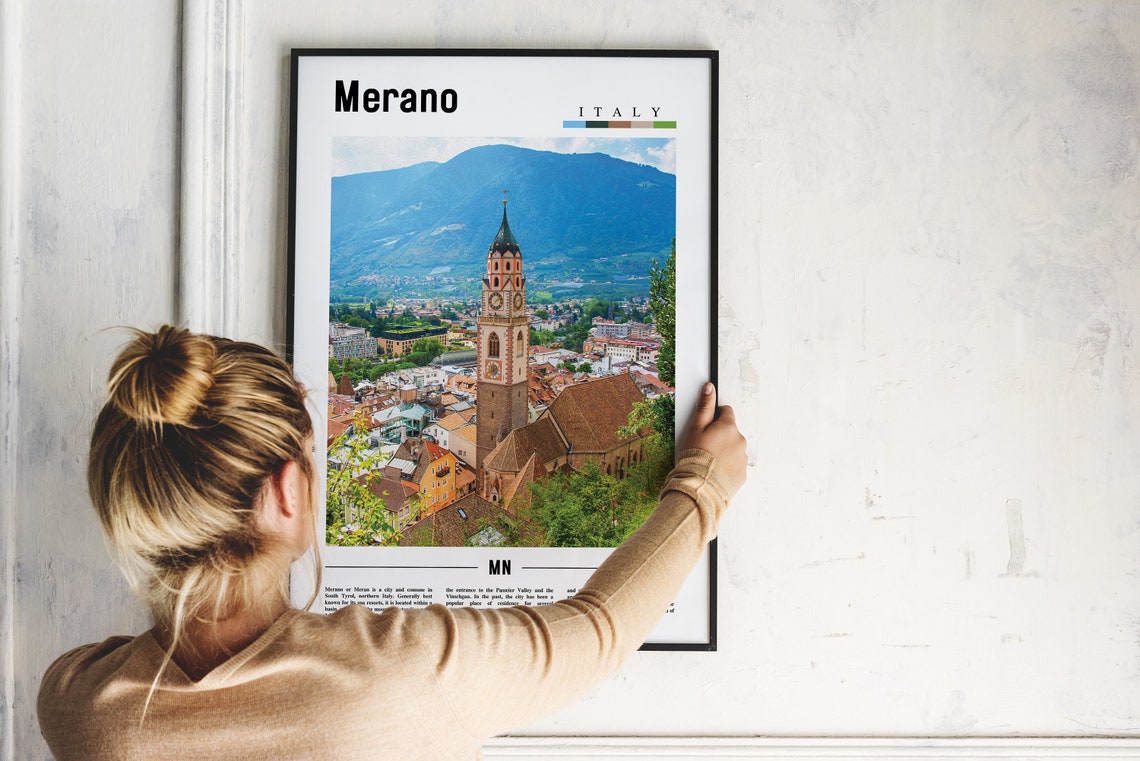 Merano, Italy Minimal Travel Poster - Image 4