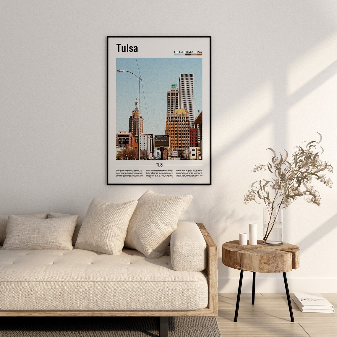 Tulsa Poster Tulsa Print Tulsa Wall Art United States Photo United States Poster United States Print - Image 2