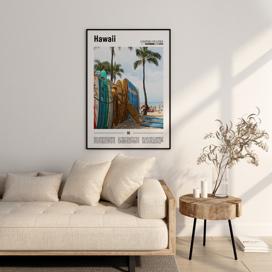 Hawaii Poster Hawaii Print Hawaii Wall Art United States Photo United States Poster United States Print Travel Poster - Image 2