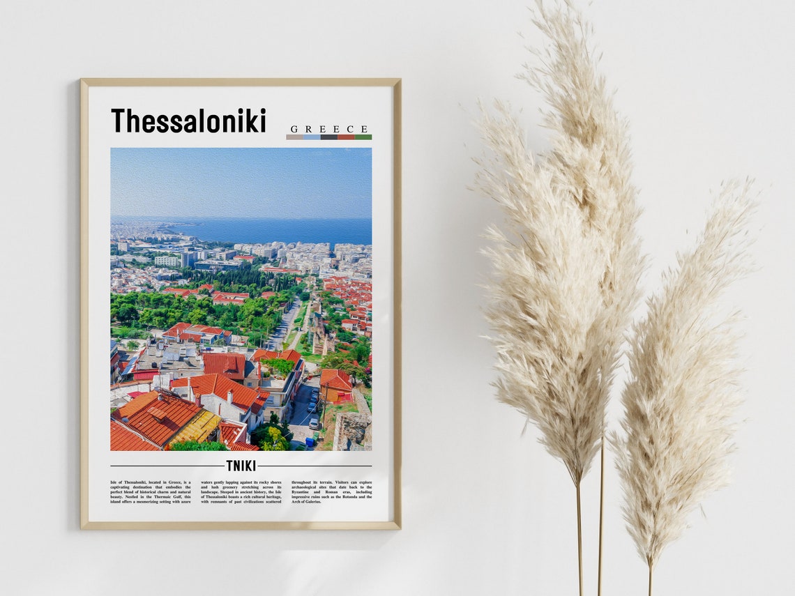 Thessaloniki Poster Thessaloniki Print Thessaloniki Wall Art Europe Photo Europe Poster Europe Print Travel Poster - Image 4