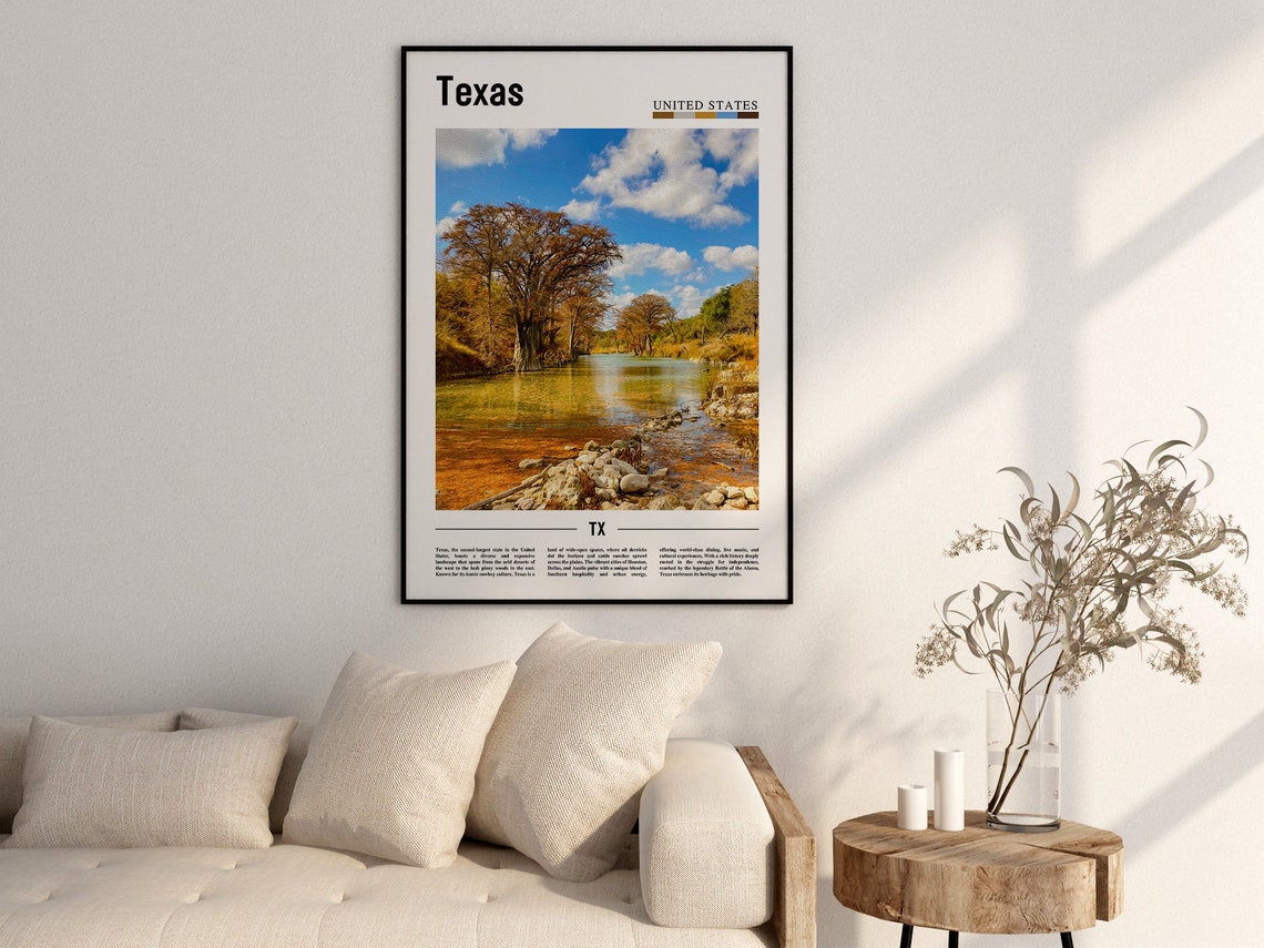Texas Poster Texas Print Texas Wall Art Texas Photo United States Photo United States Poster United States Print - Image 2