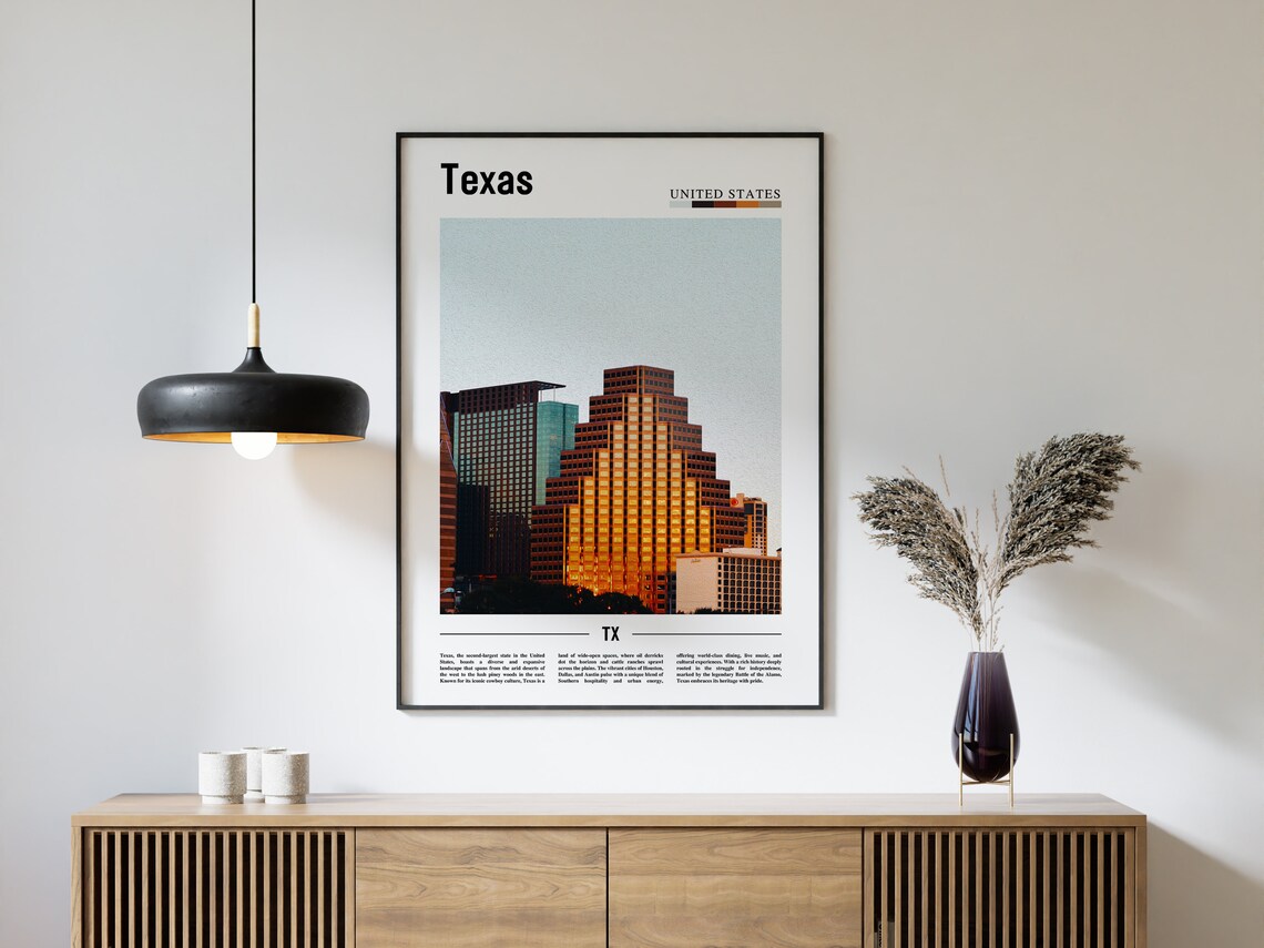 Texas Travel Poster, United States Photo - Image 4