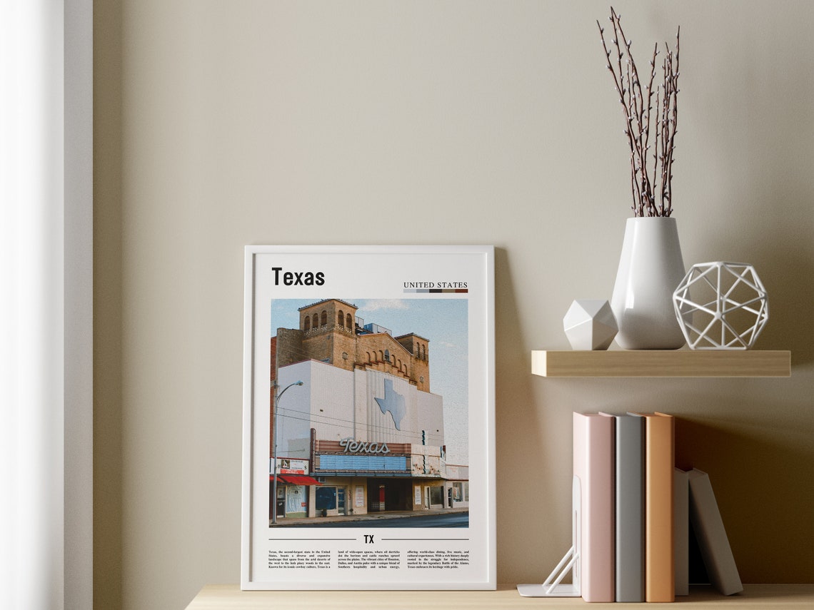Texas Poster Texas Print Texas Wall Art Texas Photo United States Photo United States Poster United States Print - Image 3