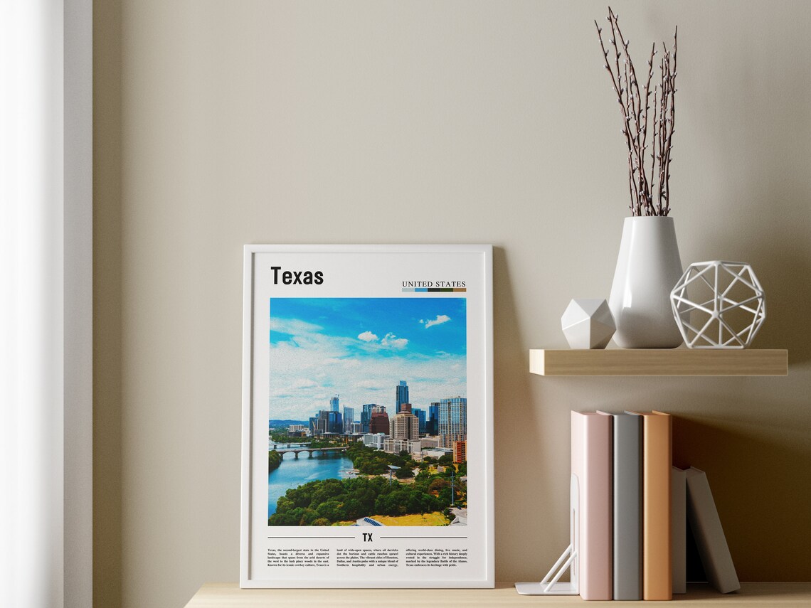 Texas Poster, United States Travel Poster - Image 3