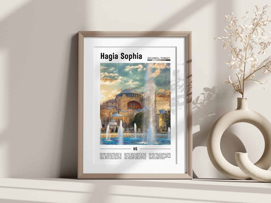Hagia Sophia Poster Hagia Sophia Print Hagia Sophia Wall Art Europe Photo Europe Poster Europe Print Travel Poster - Image 3