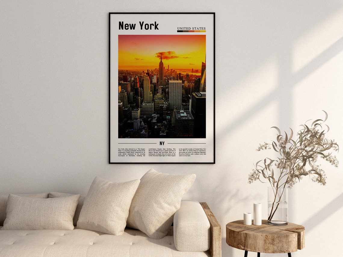New York Travel Poster, NYC Wall Art - Image 2