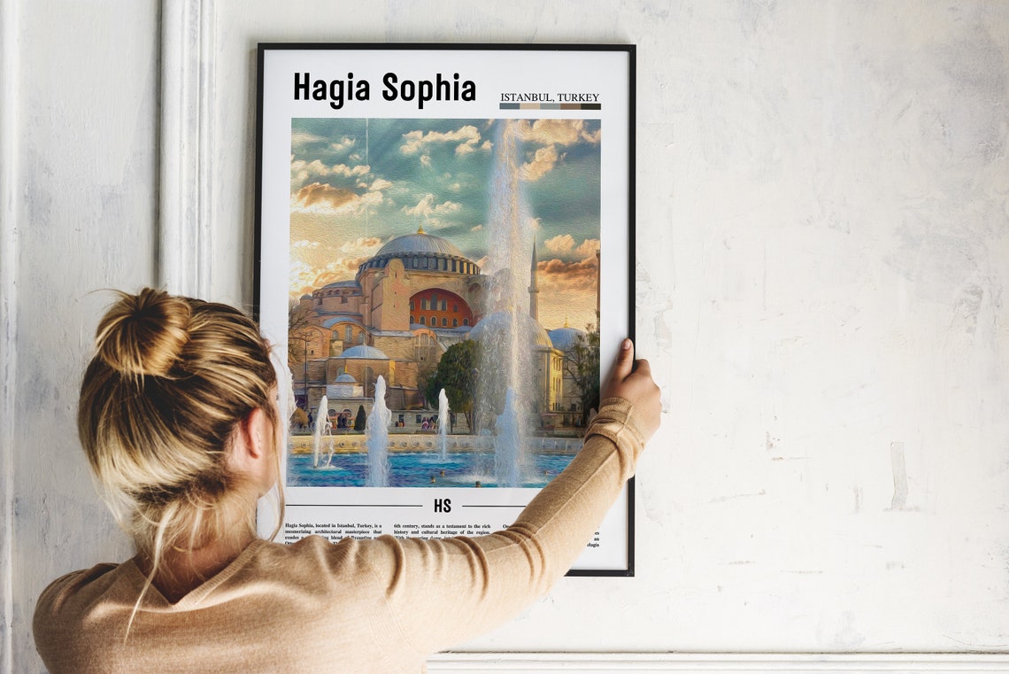 Hagia Sophia Poster Hagia Sophia Print Hagia Sophia Wall Art Europe Photo Europe Poster Europe Print Travel Poster - Image 5
