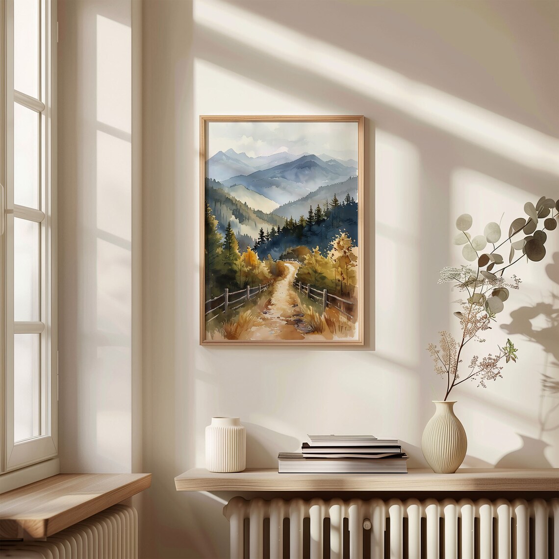 Great Smoky National Park Watercolor Art Print - Image 4