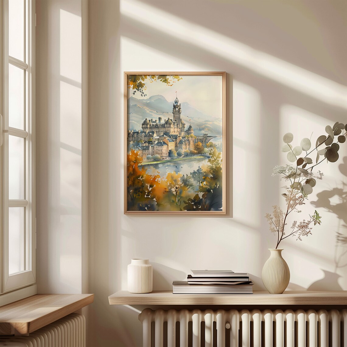 Edinburgh Scotland Watercolor Painting, Travel Poster - Image 4