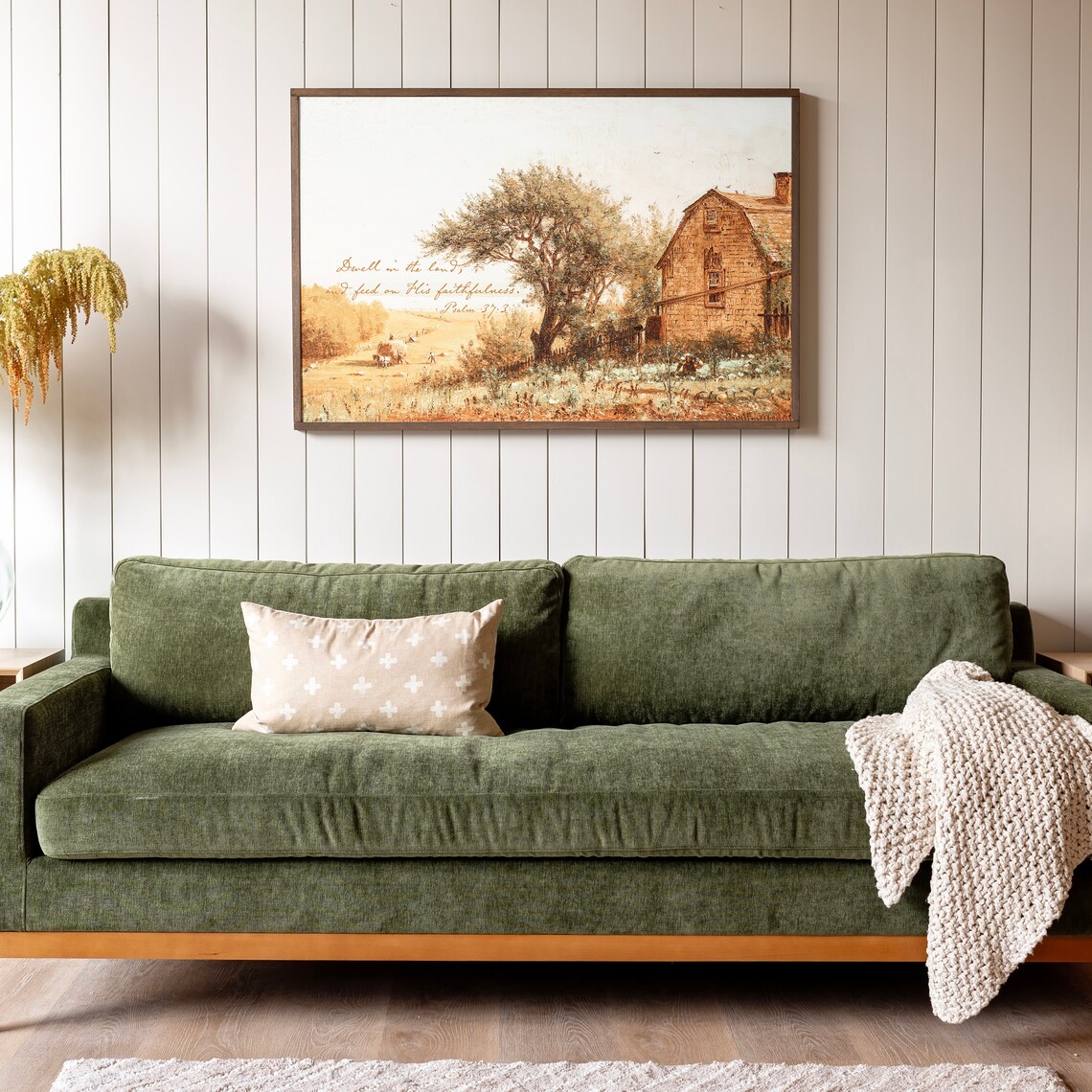 Vintage Psalm 37:3 Fall Harvest Wall Art Print - Image 3