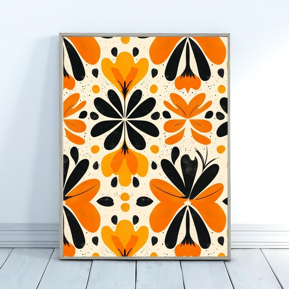 Abstract Boho Print Dopamine Decor Wall Art Maximalist Colorful Art For Living Room Bedroom Dcor Bold Wall Decoration