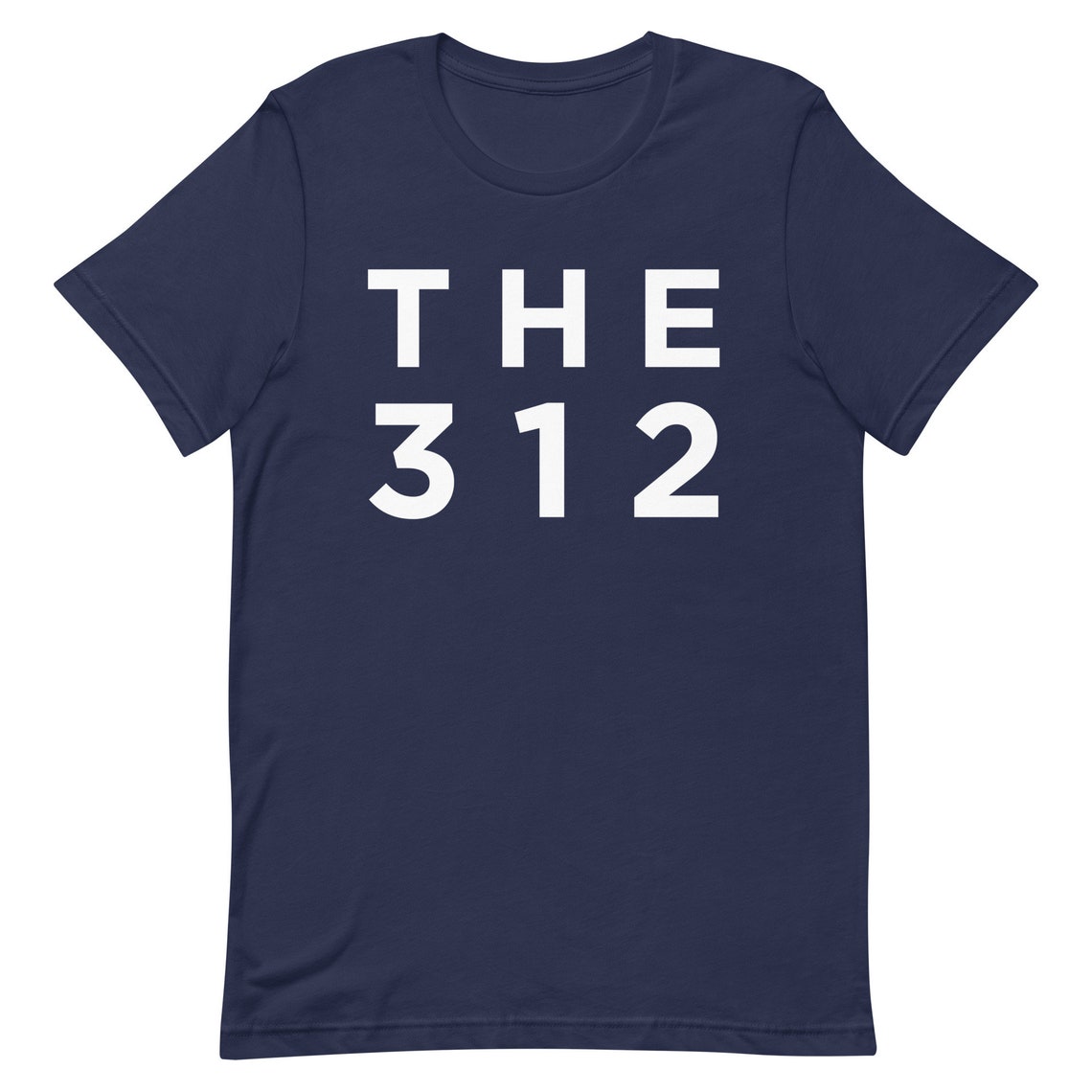 The 312 Bold White on Red Typography Area Code Tribute Wall Art - Image 2
