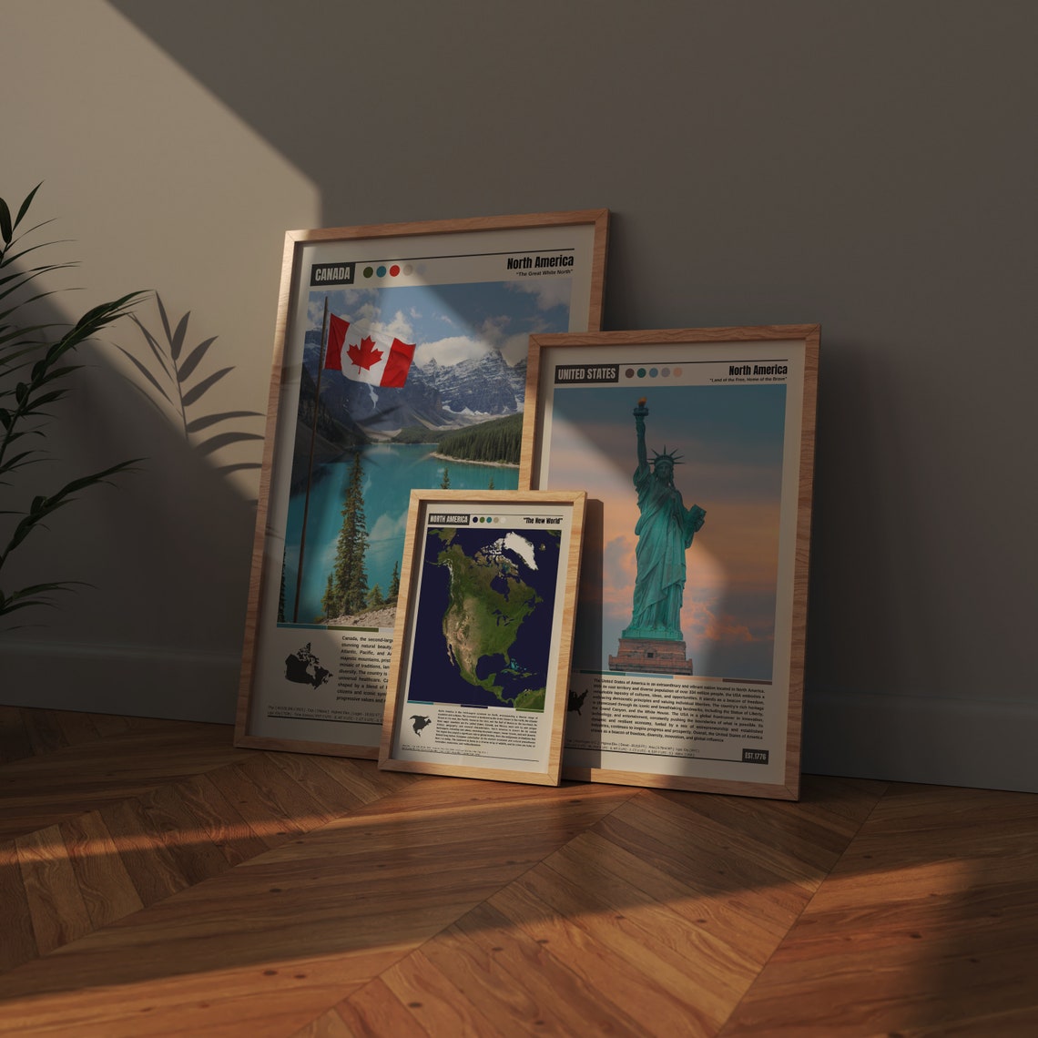 North America The New World Continent Satellite Map View Poster - Image 4