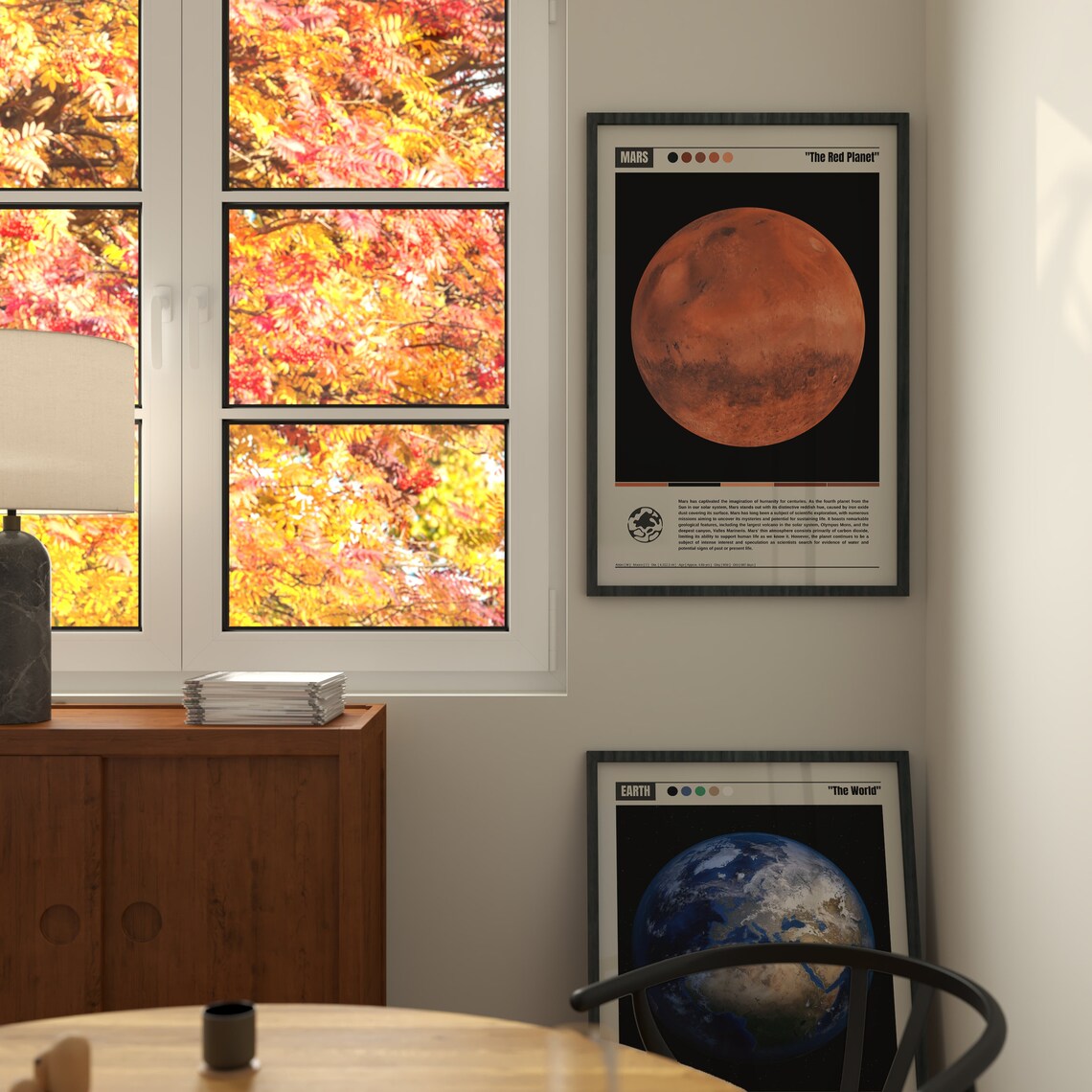 Mars Planet Art Print, Space & Astronomy Decor - Image 2