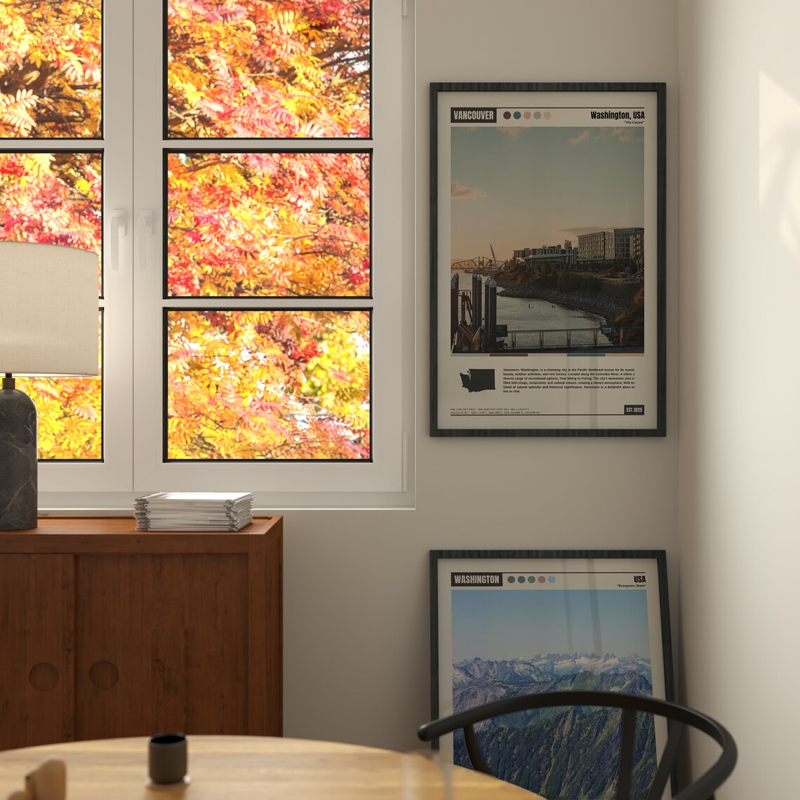 Vancouver Washington Waterfront The Couve Columbia River Travel Poster - Image 6