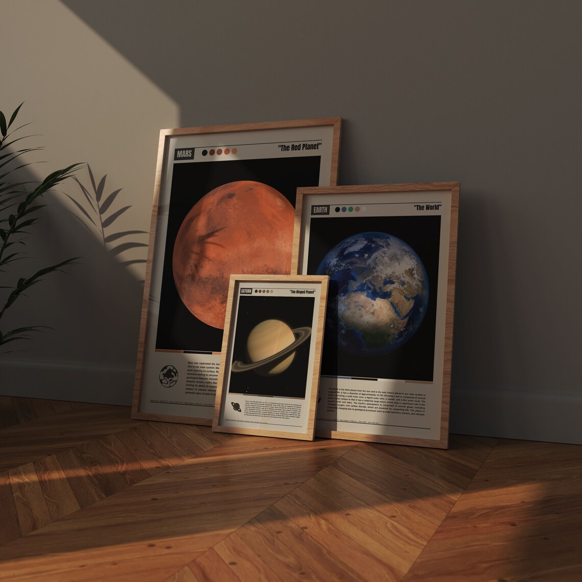 Saturn Poster, Outer Space Planet Wall Art Print - Image 5