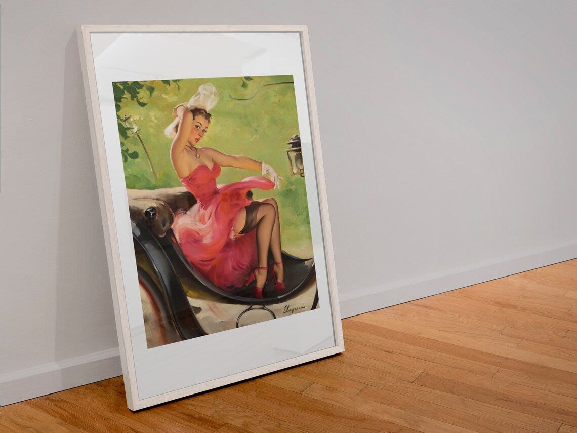 Up In Central Park Vintage Style Pin Up Girl Poster - Image 4