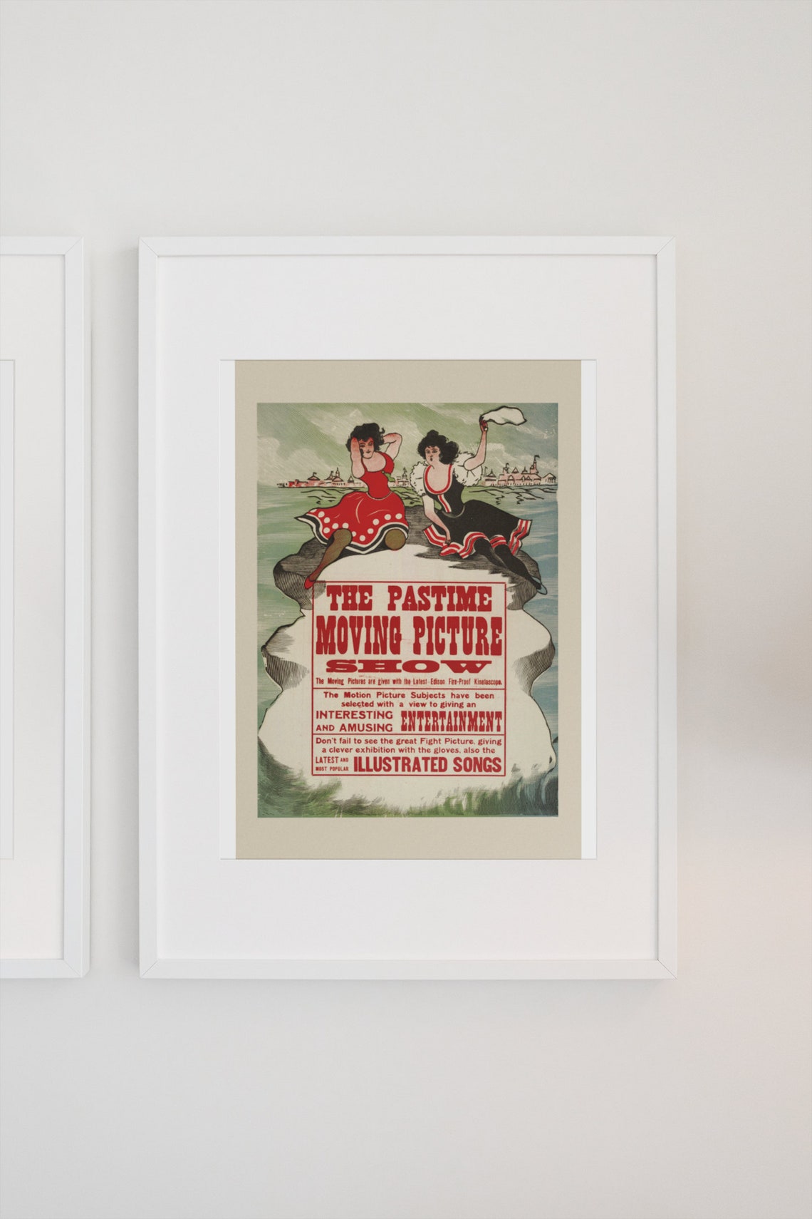 The Pastime Moving Picture Show Vintage Edison Kinetoscope Poster - Image 3