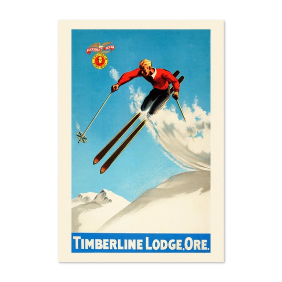 Lincoln New Hampshire Ski Resort Vintage Style Skiing Poster Motivational Artwork For Home Office Gym Wall Decor