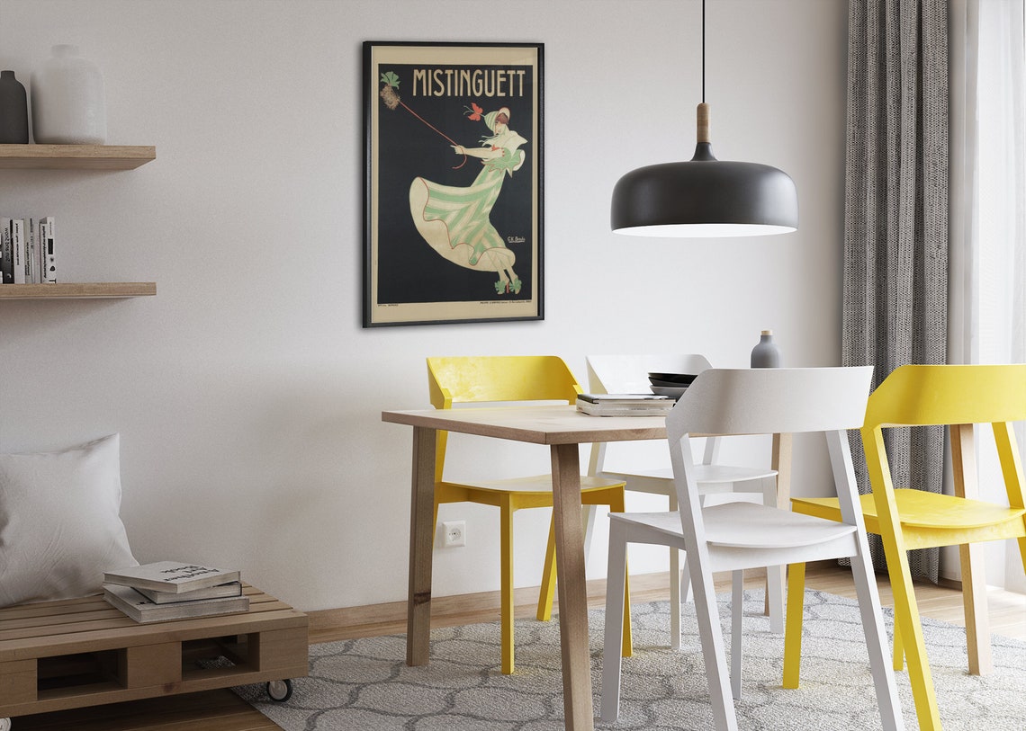 Mistinguett Vintage Parisian Cabaret Performer Dancing Art Poster - Image 2
