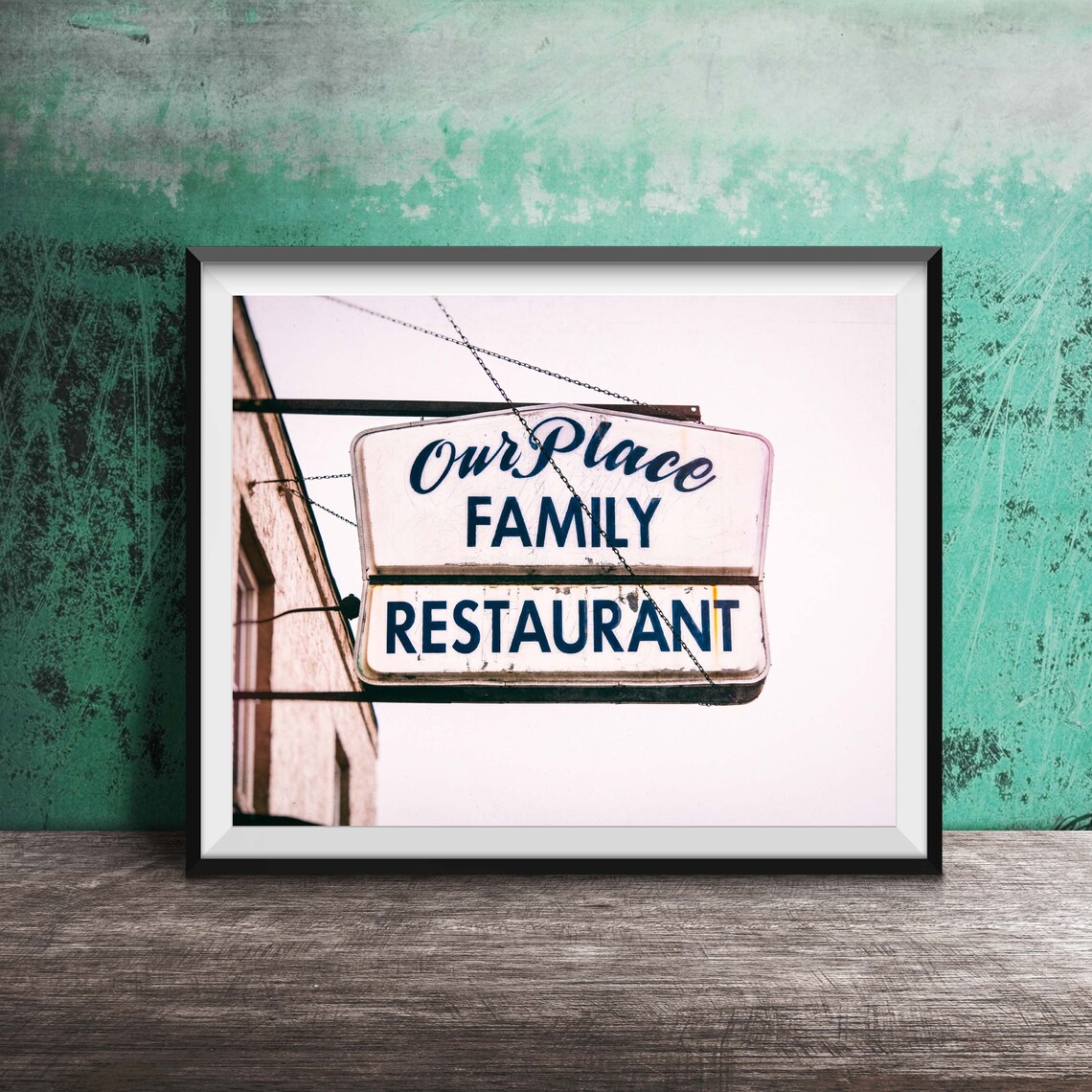 Our Place Family Restaurant, Kitchen Photo Print