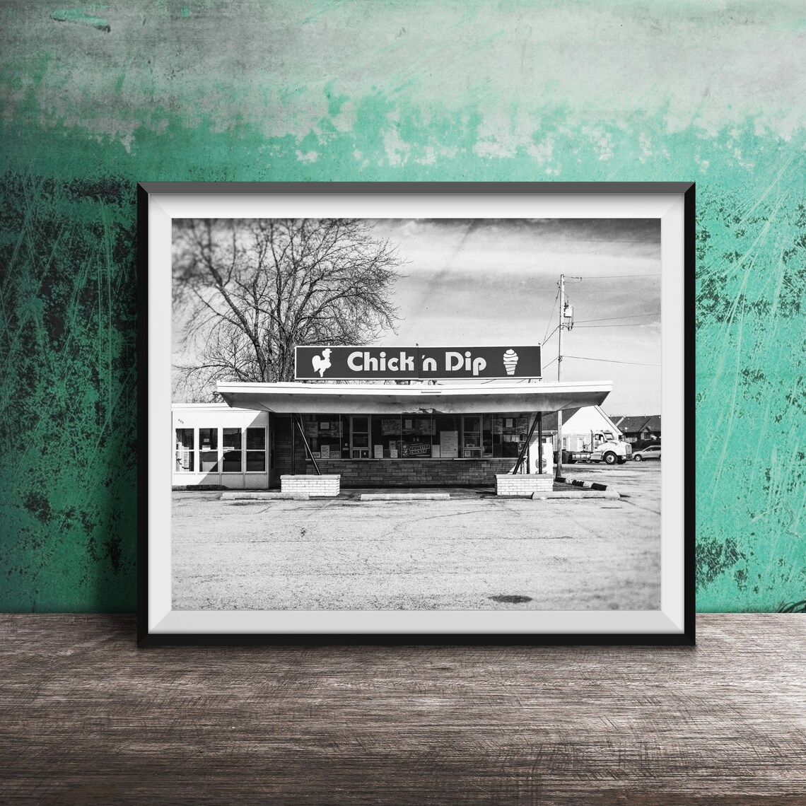 Chick'n Dip Illinois Vintage Roadside Chicken Stand Photo Poster - Image 2