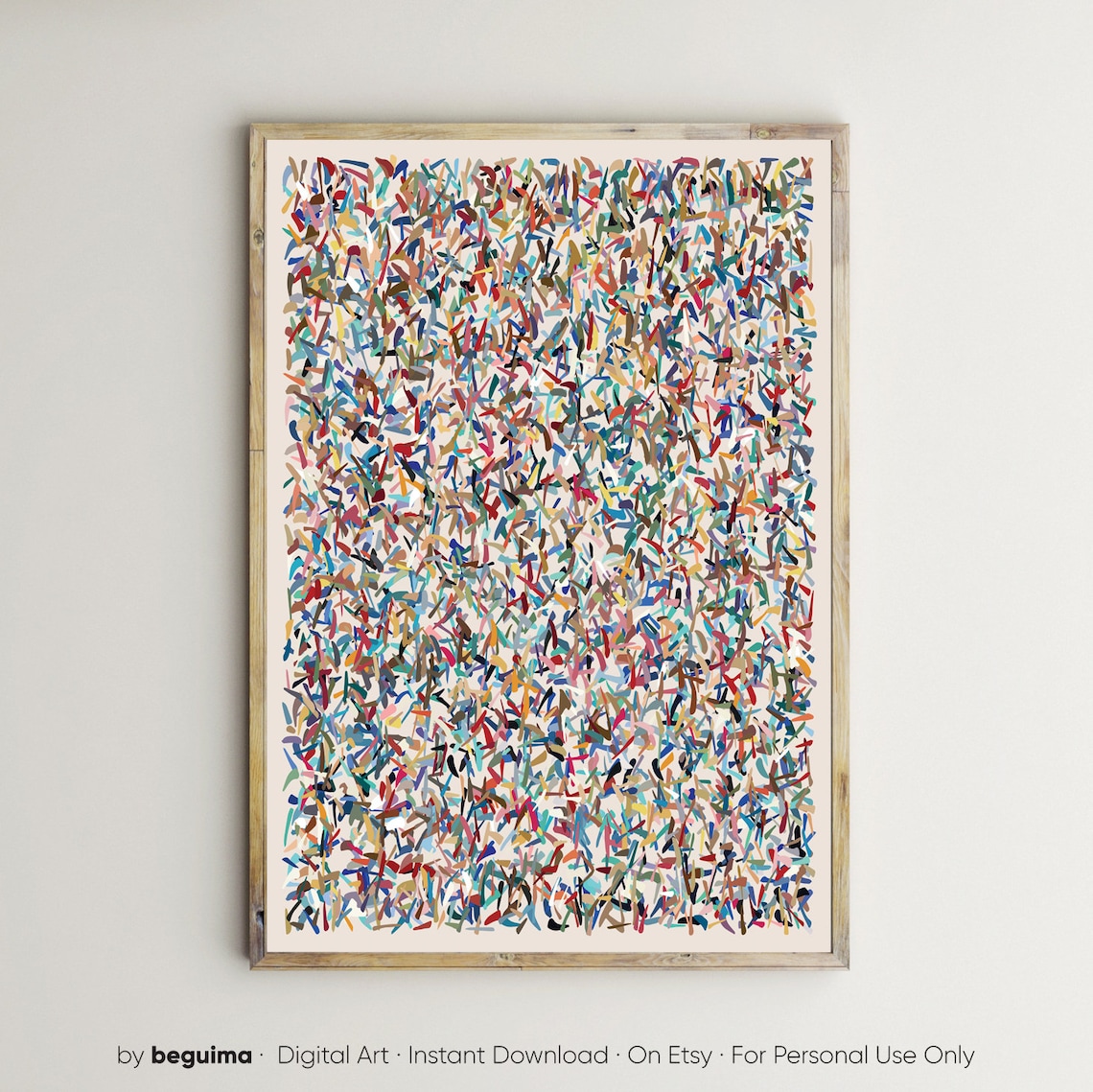Modern Abstract Colorful Wall Print, Contemporary Decor