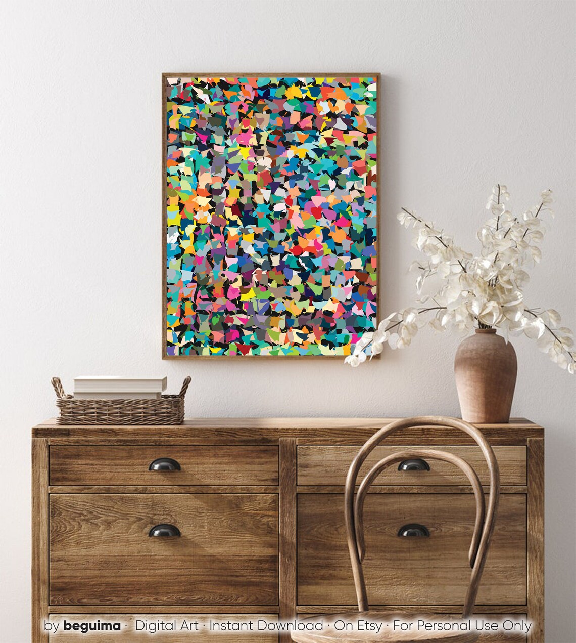 Modern Abstract Colorful Wall Print, Contemporary Art - Image 4