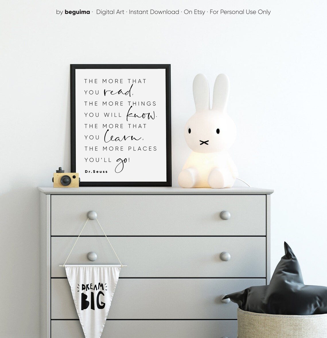 More You Read Inspirational Quote Art Print - Image 2