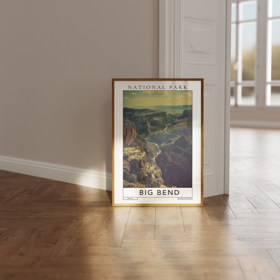 Big Bend Texas Desert Canyon River View Vintage National Park Poster - Image 3