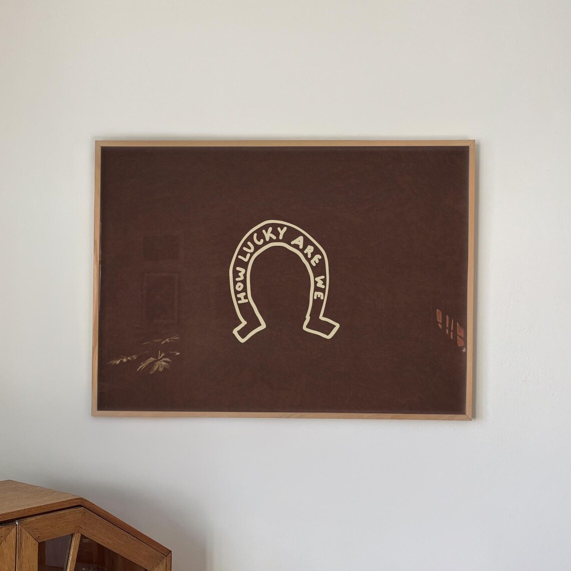 How Lucky Are We - Western Horseshoe Art