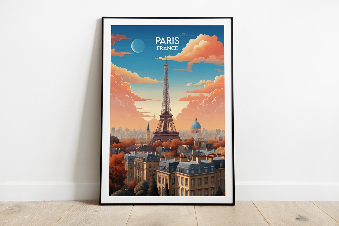 Paris Travel Print, France Travel Poster