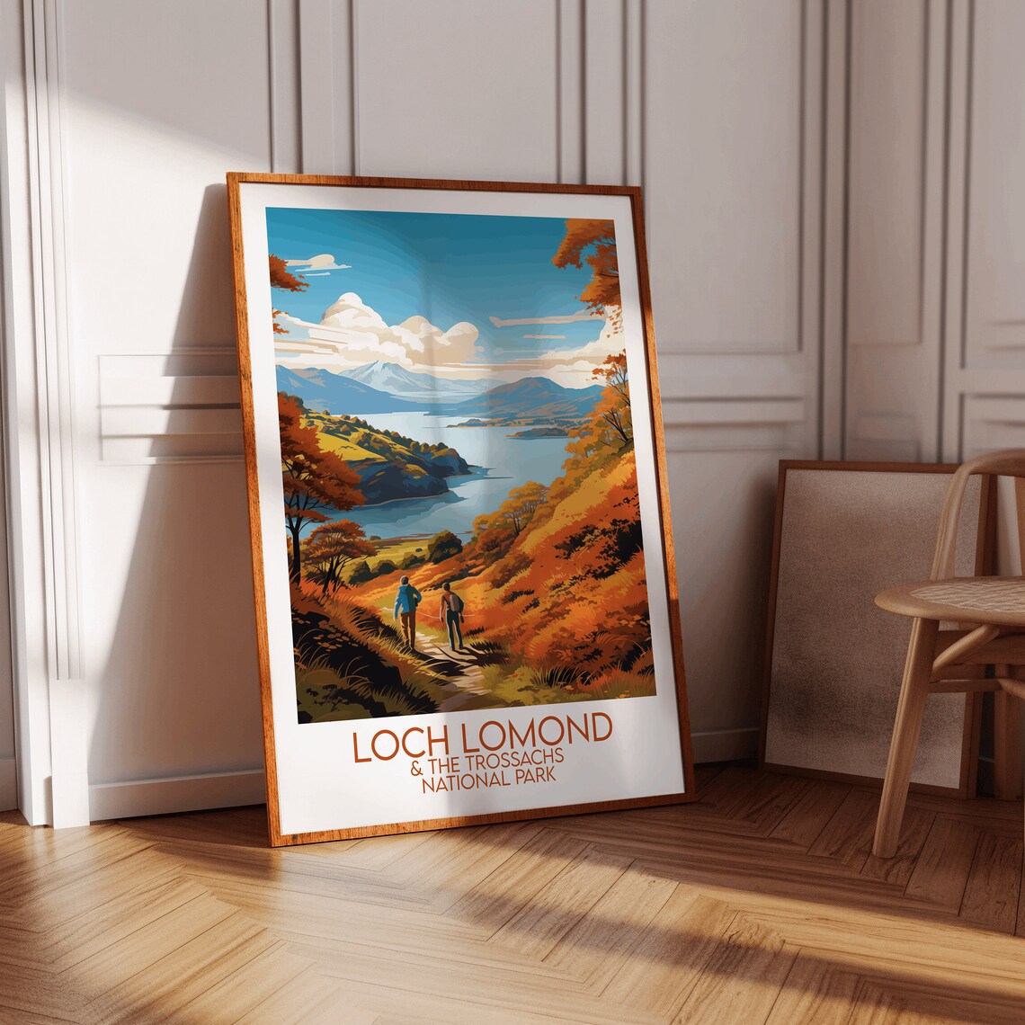 Loch Lomond and the Trossachs Scotland Autumn Hiking Travel Poster - Image 3