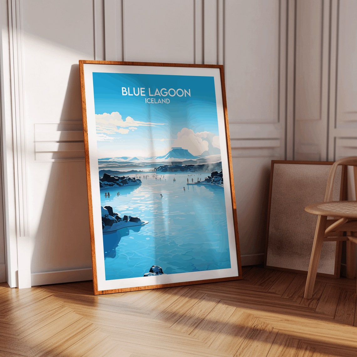 Blue Lagoon Iceland Milky Blue Geothermal Spa Waters Travel Poster - Image 2